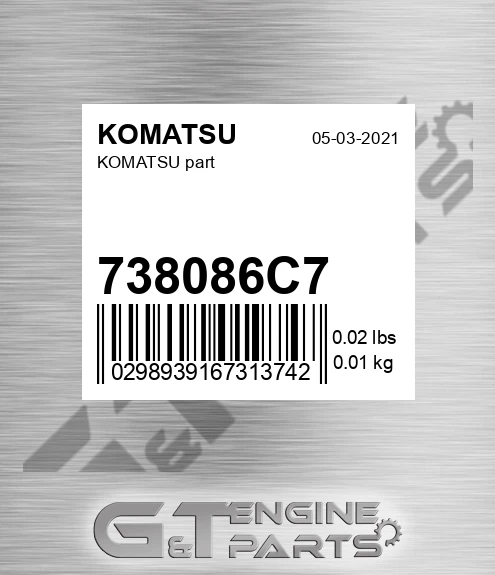738086C7 Part