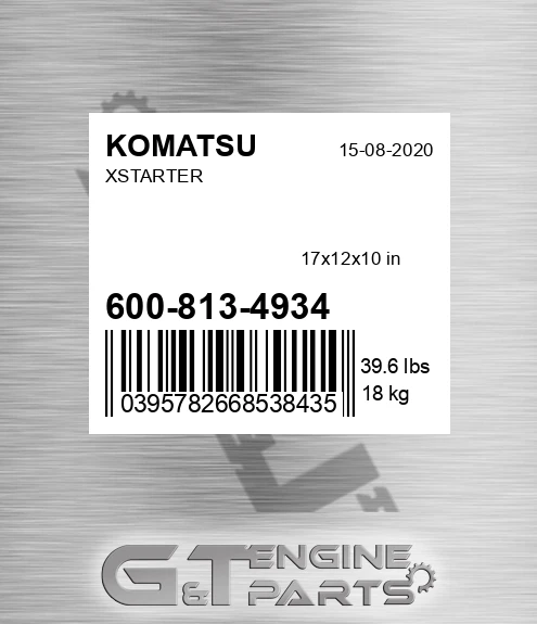 600-813-4934 Xstarter for KOMATSU
