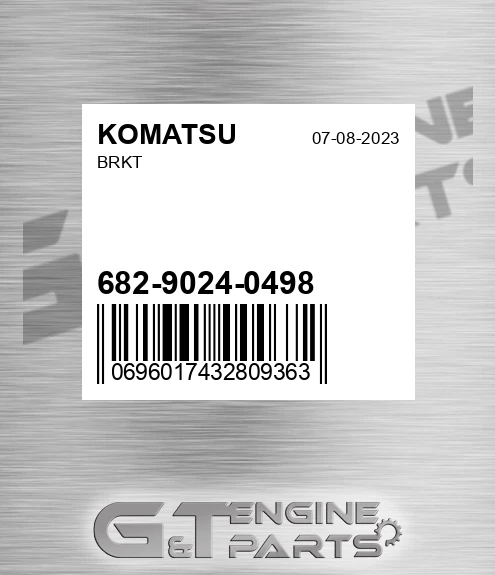 682-9024-0498 Brkt for KOMATSU