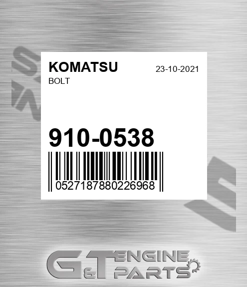910-0538 Bolt for KOMATSU