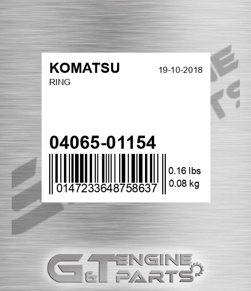 04065-01154 Ring for KOMATSU