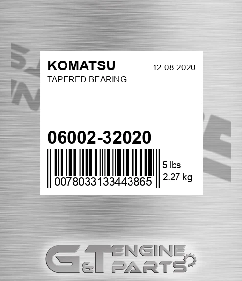06002-32020 Tapered Bearing for KOMATSU
