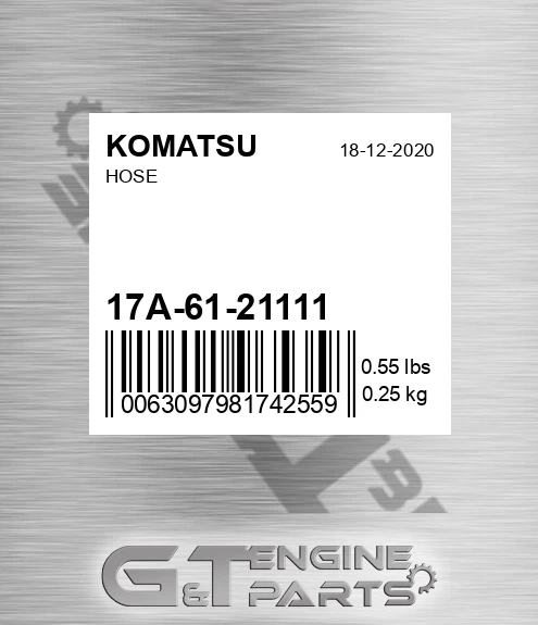 17A-61-21111 Hose for KOMATSU