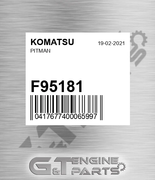 F95181 KOMATSU Pitman