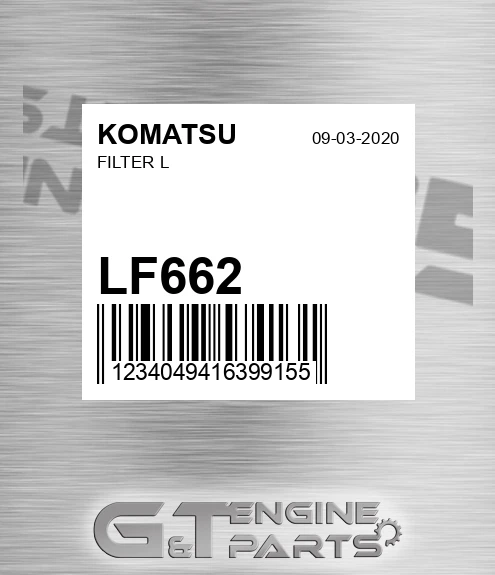 LF662 KOMATSU Filter L
