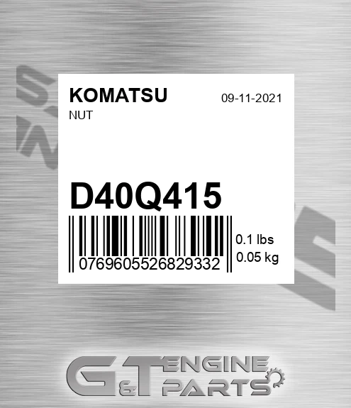 D40Q415 Nut