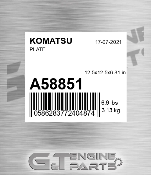 A58851 Plate