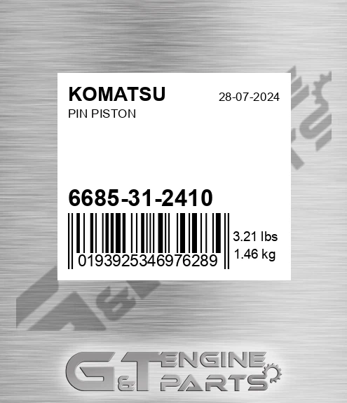6685-31-2410 Pin Piston for KOMATSU