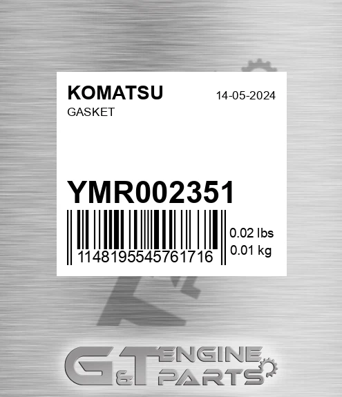 YMR002351 Gasket for KOMATSU