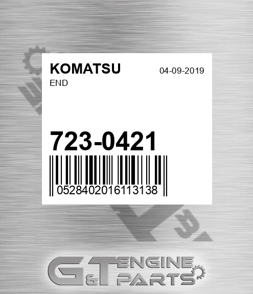 723-0421 End for KOMATSU