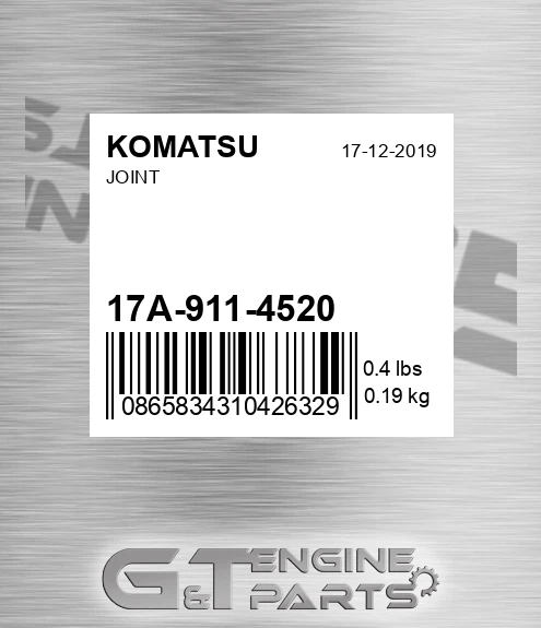 17A-911-4520 Joint for KOMATSU
