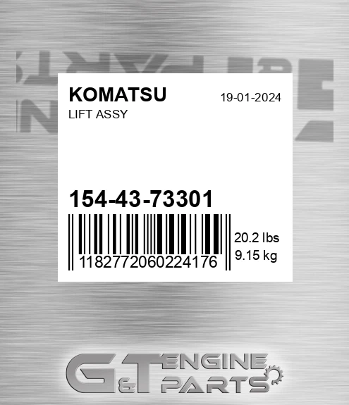154-43-73301 Lift Assy for KOMATSU