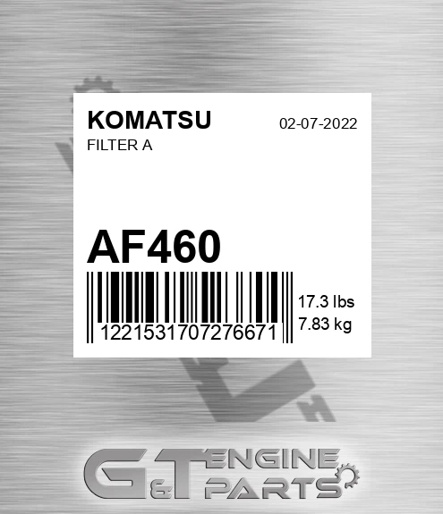 AF460 KOMATSU Filter A