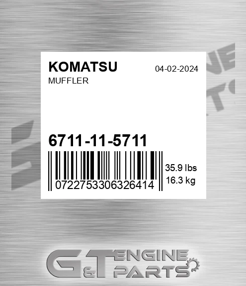 6711-11-5711 Muffler