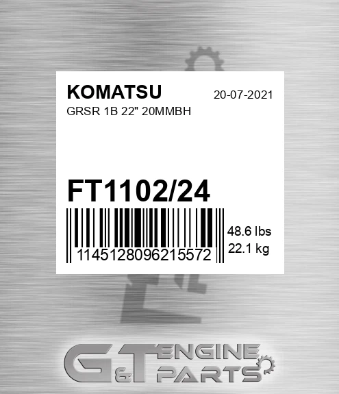 FT1102/24 Grsr 1b 22" 20mmbh