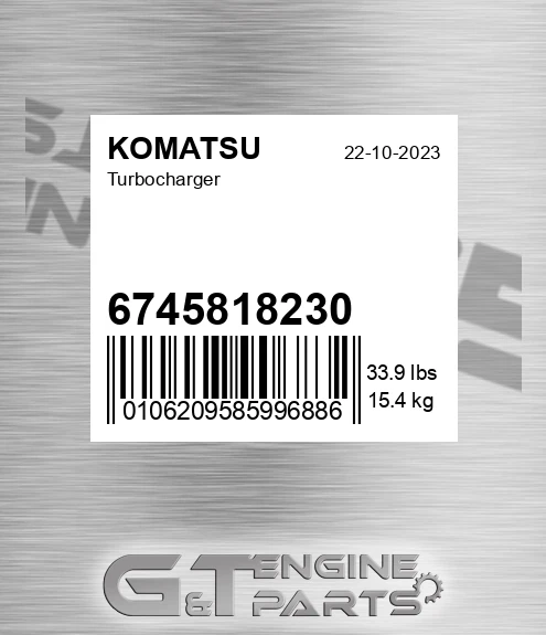 6745-81-8230 Turbocharger for KOMATSU