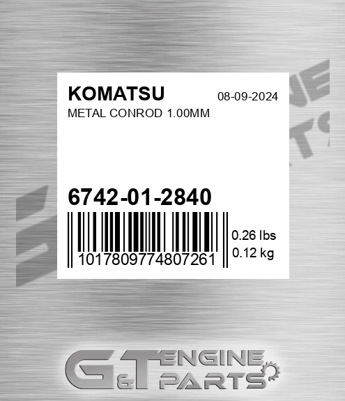 6742-01-2840 Metal Conrod 1.00mm for KOMATSU