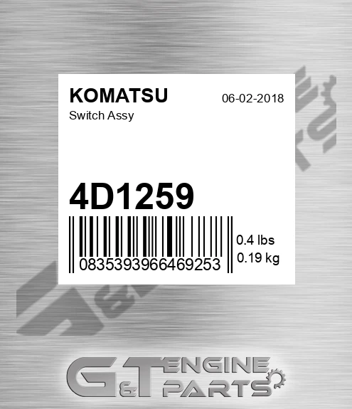 4D1259 Switch Assy