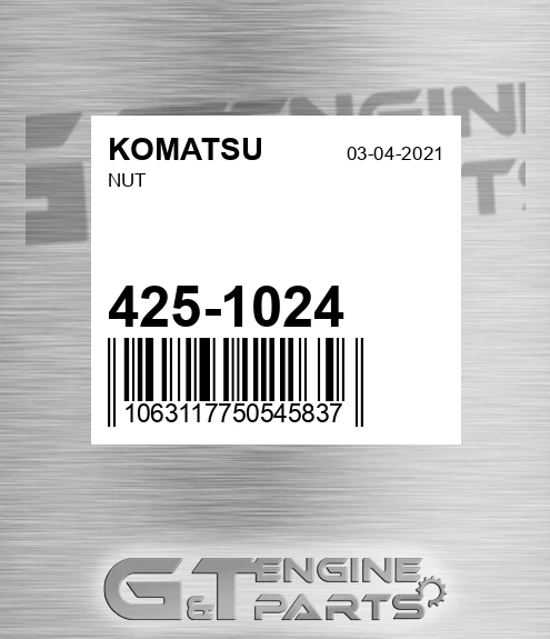 425-1024 KOMATSU Nut