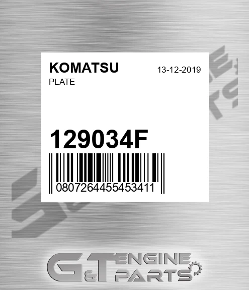 129034F Plate