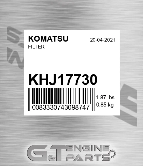 KHJ17730 KOMATSU Filter
