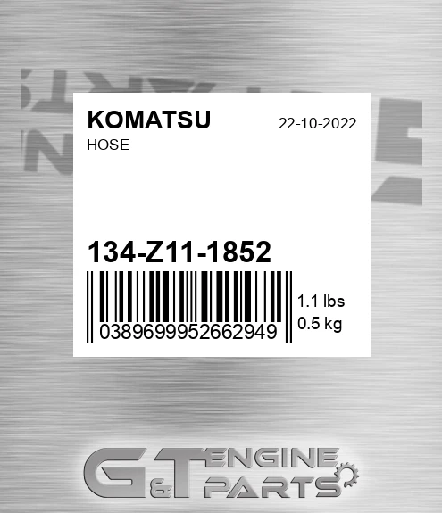 134-Z11-1852 Hose for KOMATSU