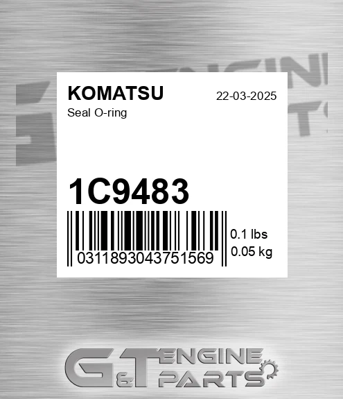 1C9483 Seal O-ring for KOMATSU