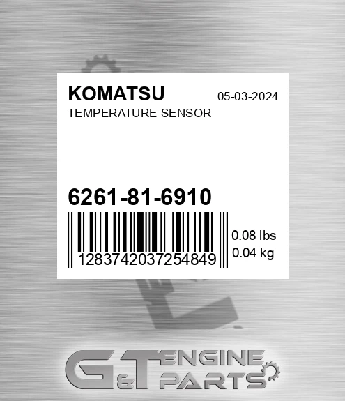 6261-81-6910 Temperature Sensor for KOMATSU
