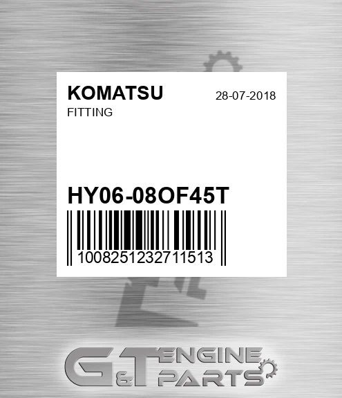 HY06-08OF45T Fitting