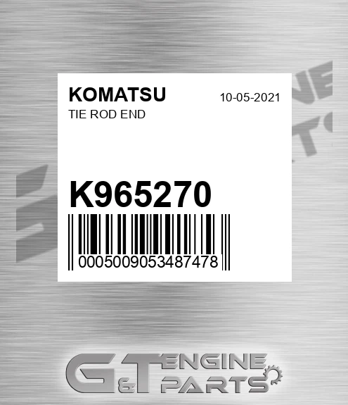 K965270 Tie Rod End