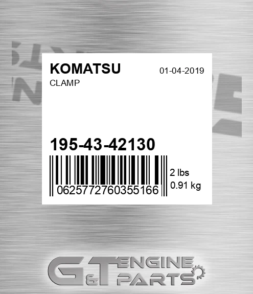 195-43-42130 Clamp for KOMATSU