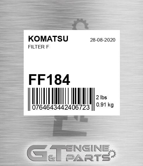 FF184 KOMATSU Filter F