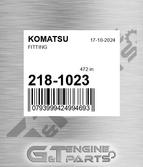 218-1023 Fitting for KOMATSU