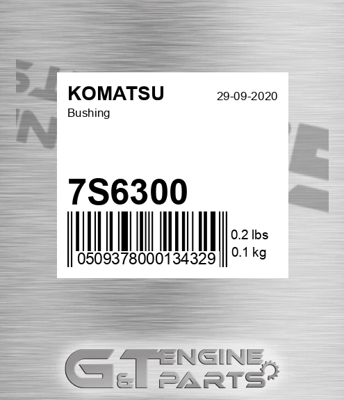 7S6300 Bushing for KOMATSU