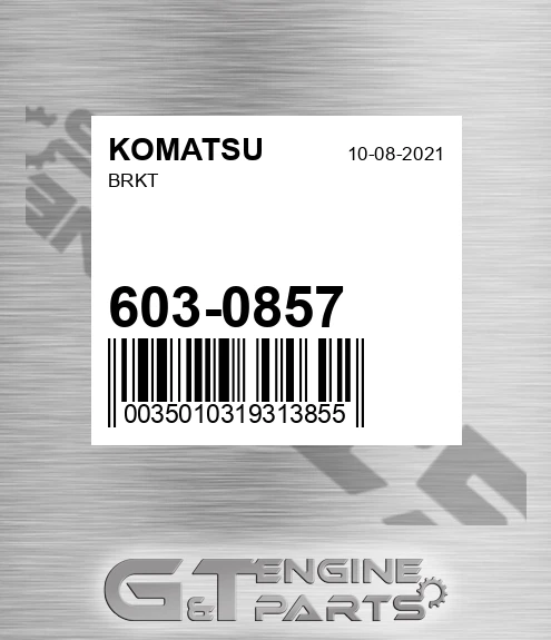 603-0857 Brkt for KOMATSU