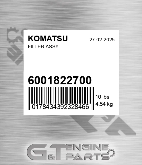 600-182-2700 Filter Assy.