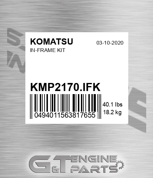 KMP2170.IFK In-frame Kit for KOMATSU