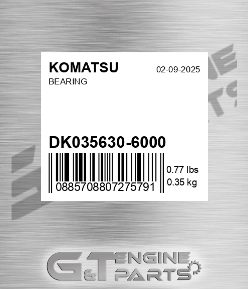 DK035630-6000 Bearing for KOMATSU