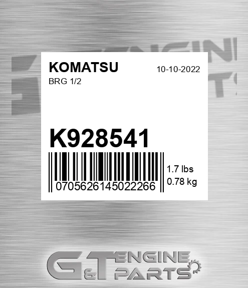K928541 Brg 1/2