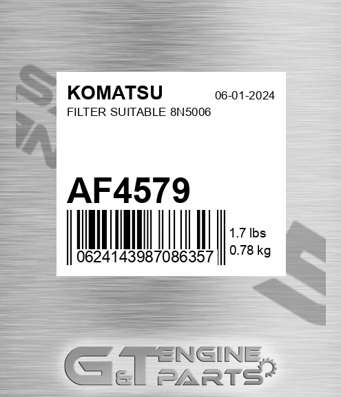 AF4579 Filter Suitable 8n5006