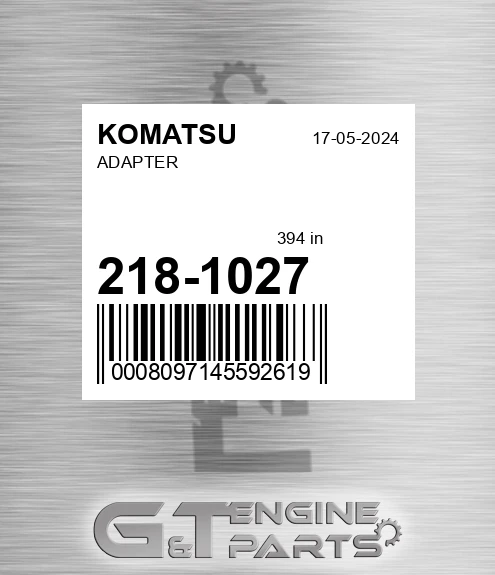 218-1027 Adapter for KOMATSU