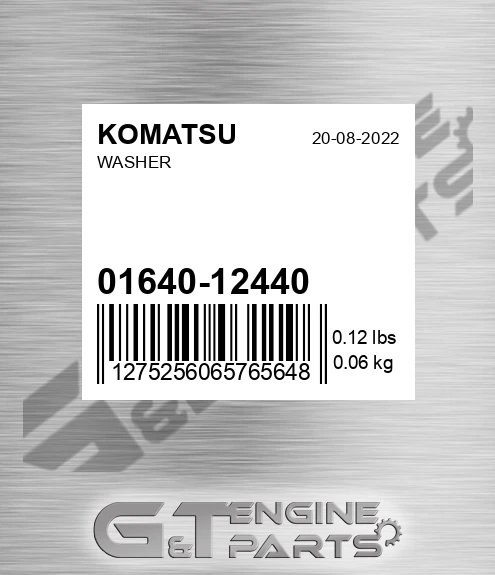 01640-12440 Washer for KOMATSU