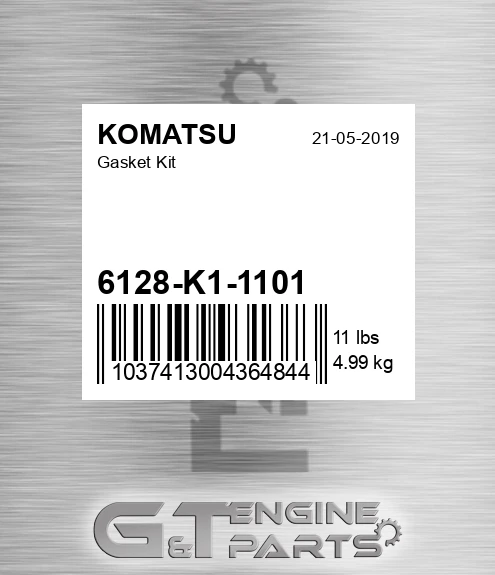 6128-K1-1101 Gasket Kit for KOMATSU