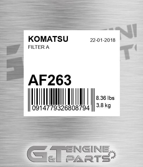 AF263 Filter A