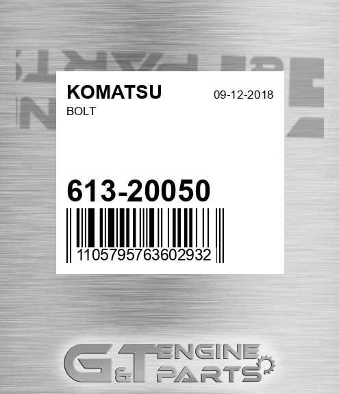 613-20050 Bolt