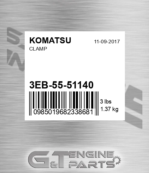 3EB-55-51140 Clamp for KOMATSU