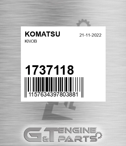 1737118 Knob for KOMATSU