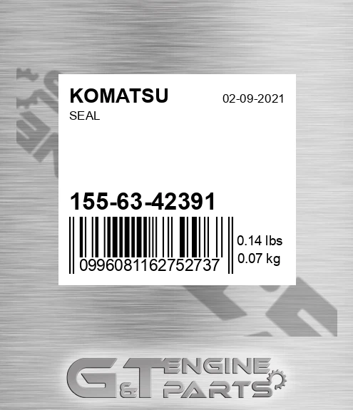 155-63-42391 Seal for KOMATSU