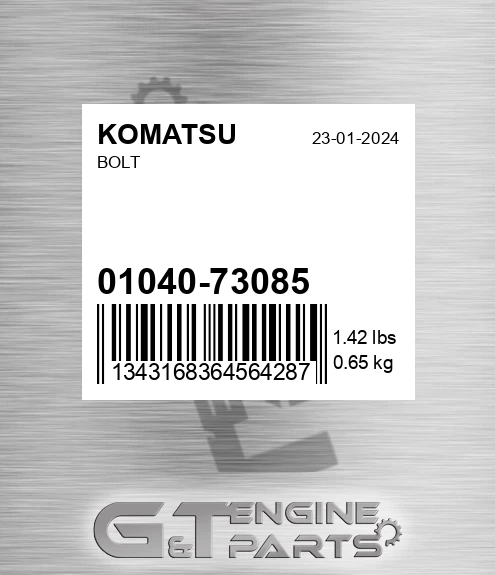 01040-73085 Bolt for KOMATSU