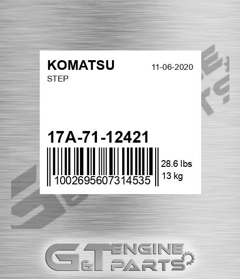 17A-71-12421 Step for KOMATSU